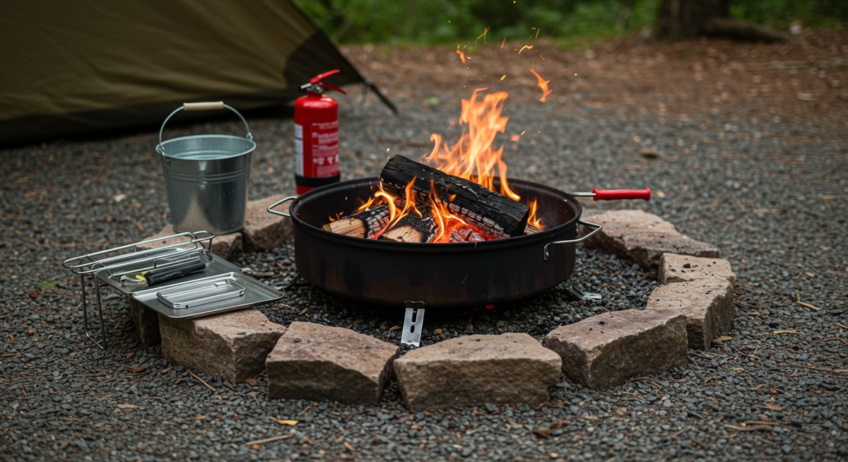 キャンプ レイアウト 焚き火