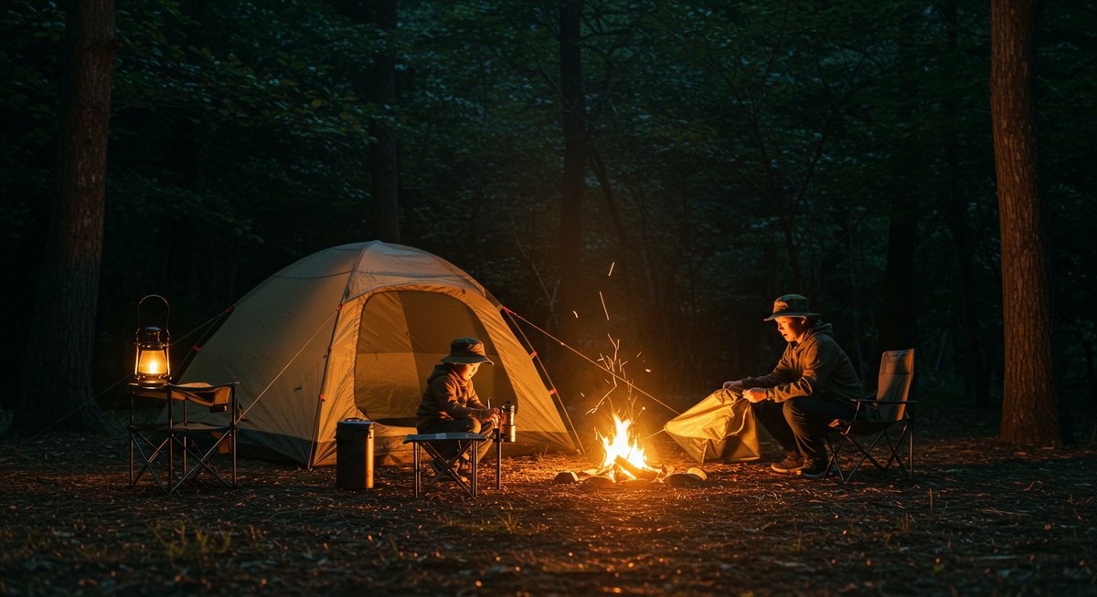 キャンプ レイアウト 焚き火