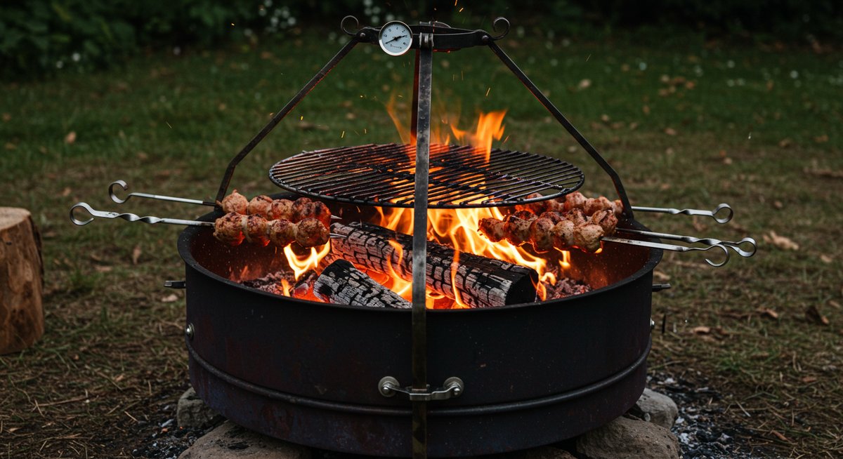 焚き火 焼き鳥