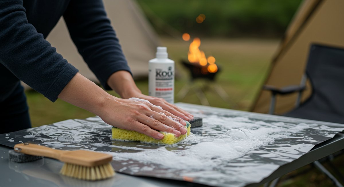焚き火シート 洗い方