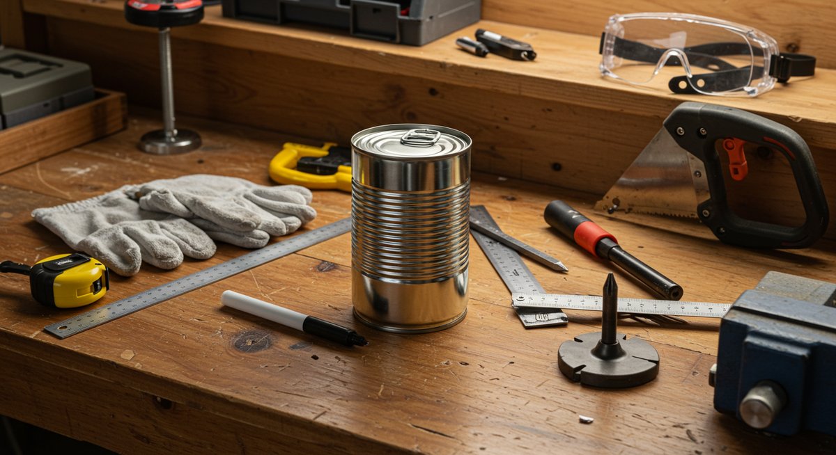 一斗缶 焚き火台 自作