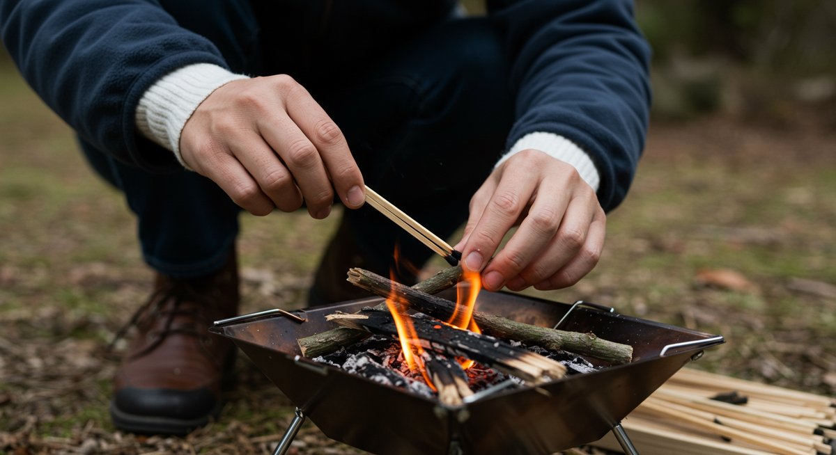焚き火台 バーベキュー やり方