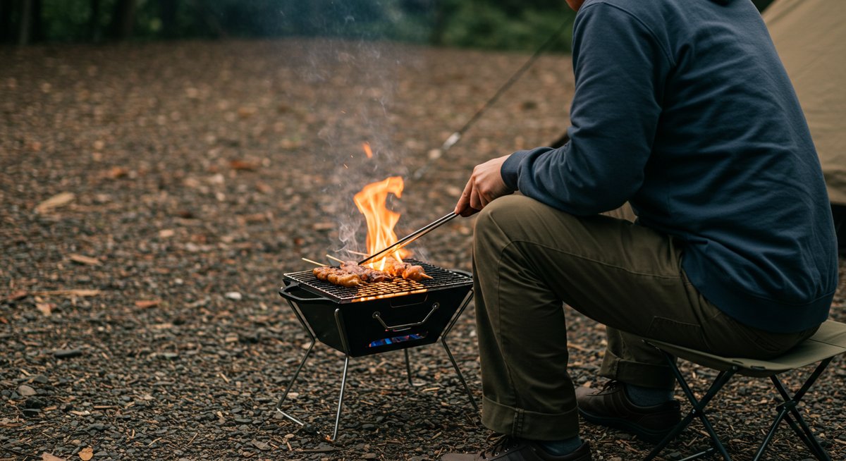 焚き火台 バーベキュー やり方