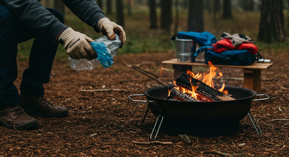 焚き火台 アルミホイル