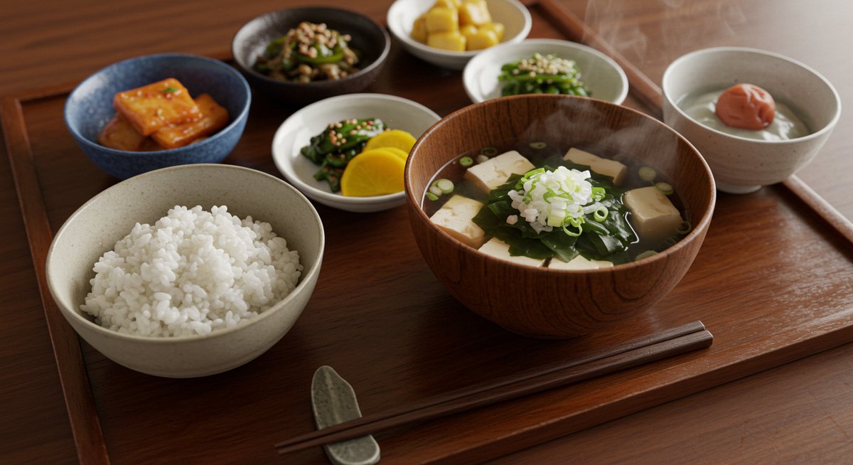 玉ねぎ と わかめの味噌 汁