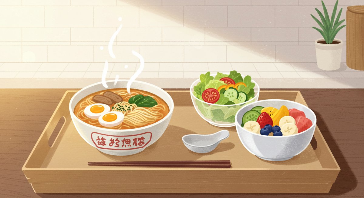 朝 から カップ ラーメン