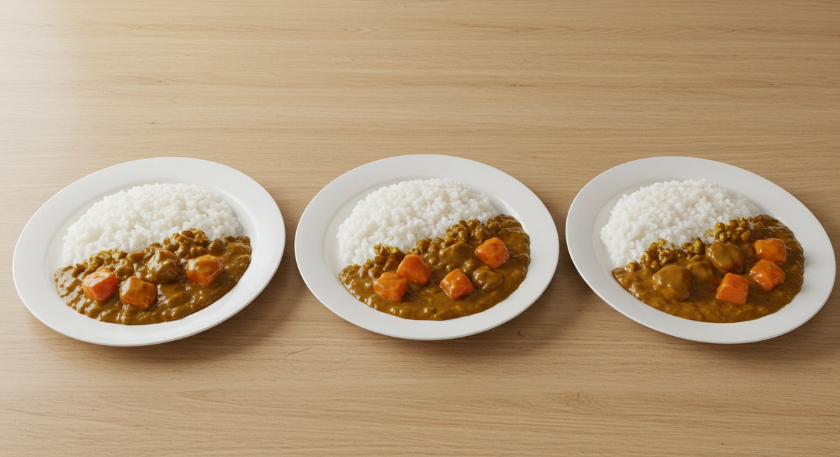 カレー ご飯の量