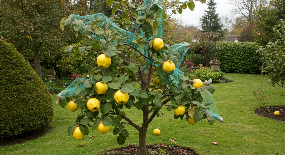 かりんの実 が 落ちる