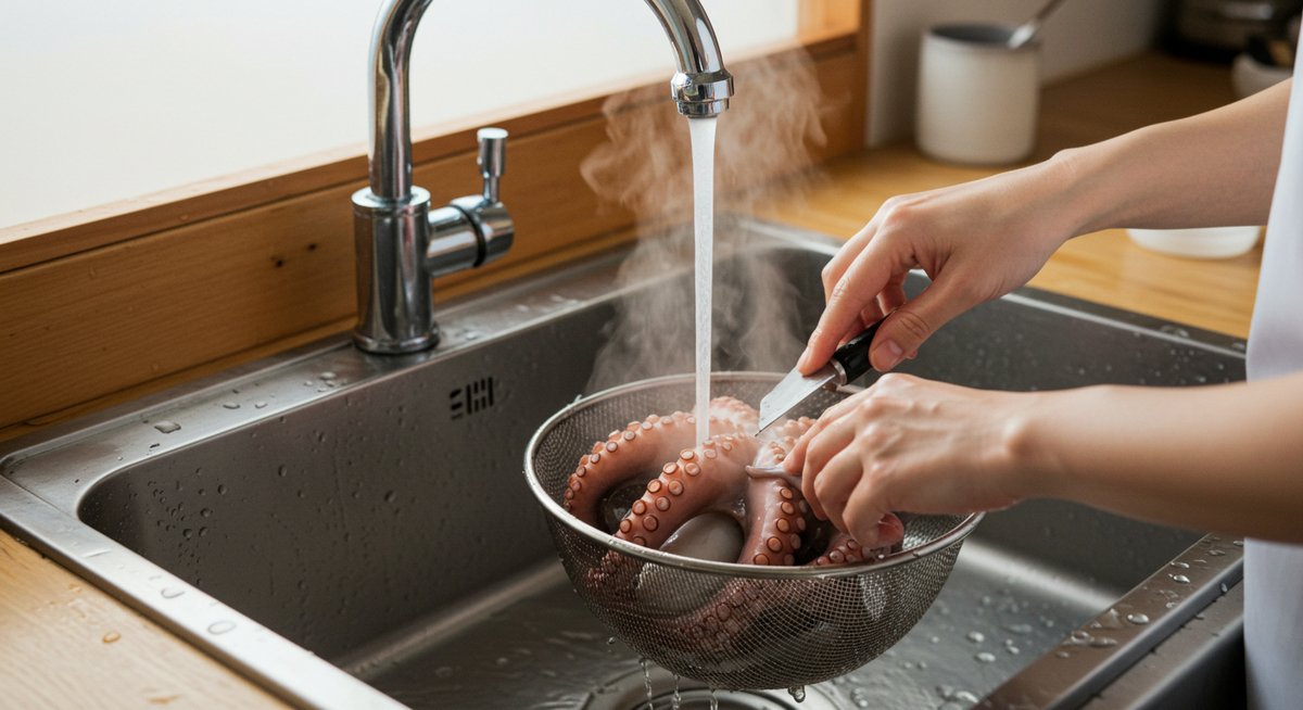 蒸しだこ その まま