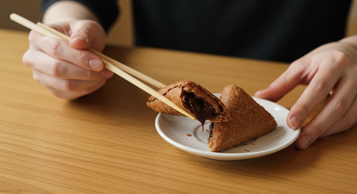 三角 チョコ パイ 温め直し