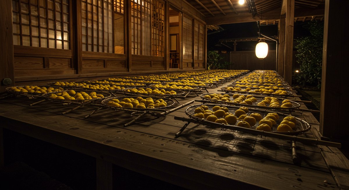 梅干し 干し方 夜