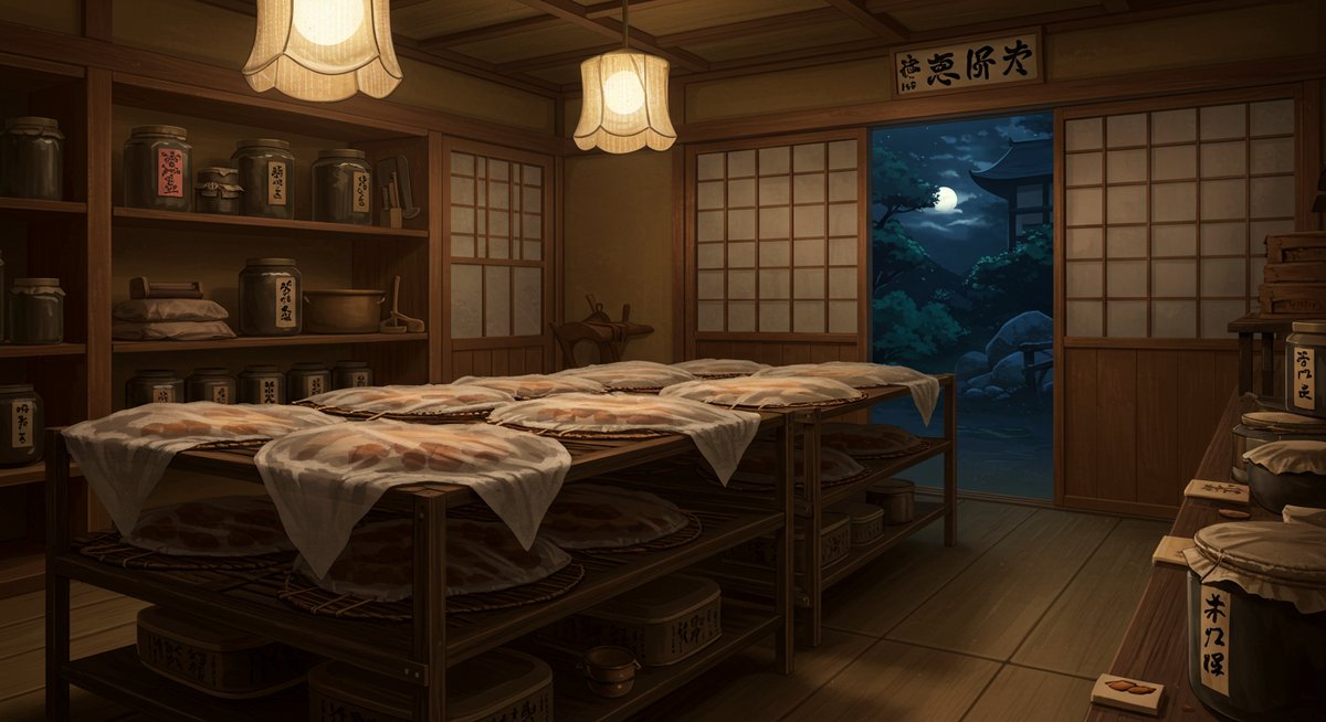 梅干し 干し方 夜