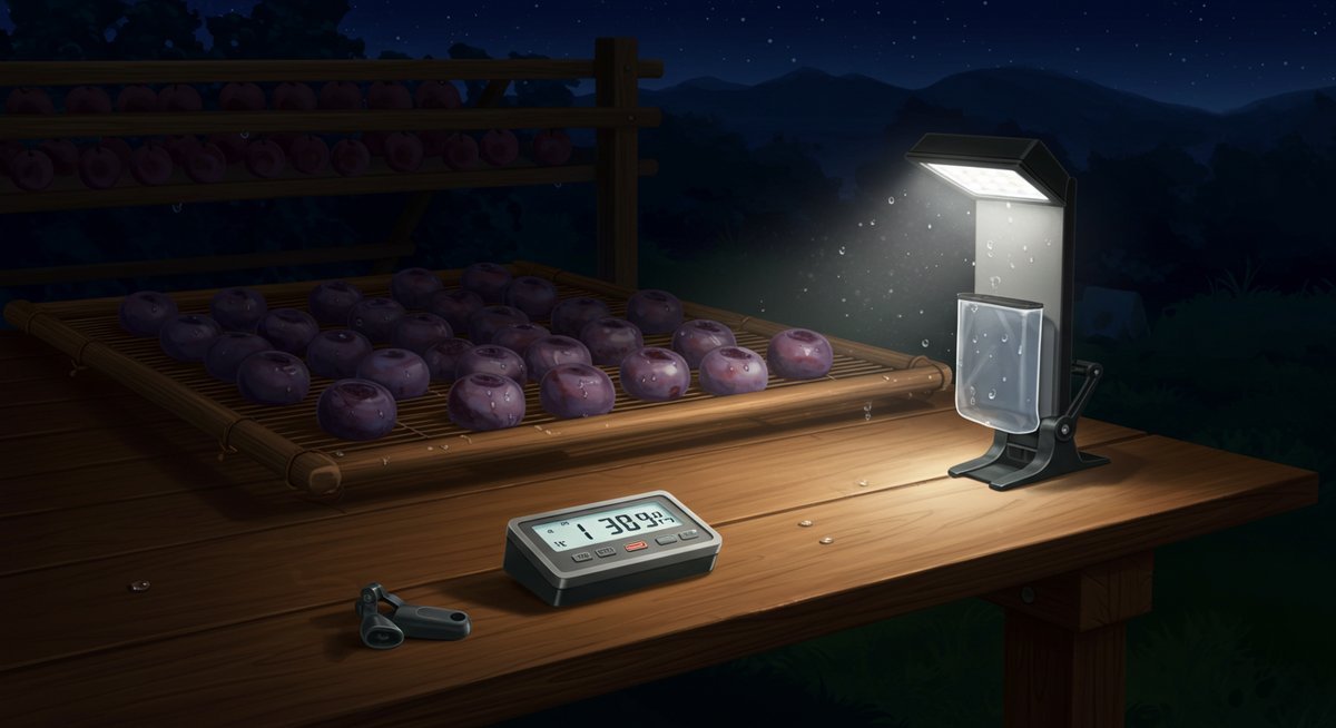 梅干し 干し方 夜